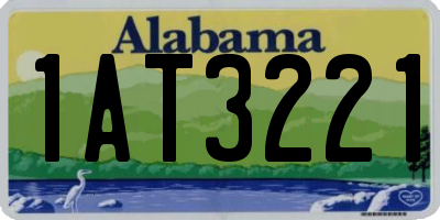 AL license plate 1AT3221