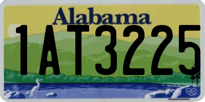 AL license plate 1AT3225