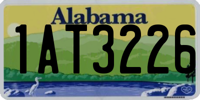 AL license plate 1AT3226