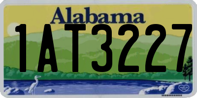AL license plate 1AT3227
