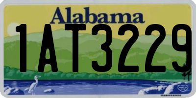 AL license plate 1AT3229