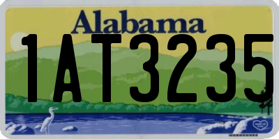 AL license plate 1AT3235