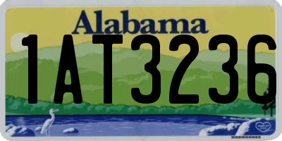 AL license plate 1AT3236