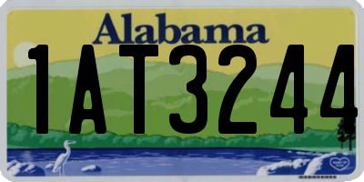 AL license plate 1AT3244