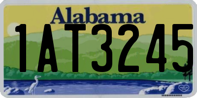 AL license plate 1AT3245