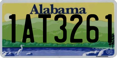 AL license plate 1AT3261