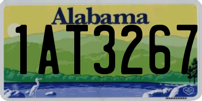 AL license plate 1AT3267