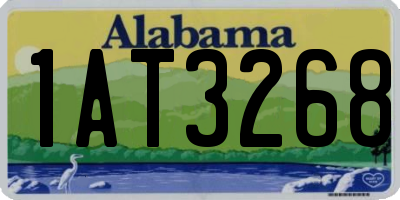 AL license plate 1AT3268