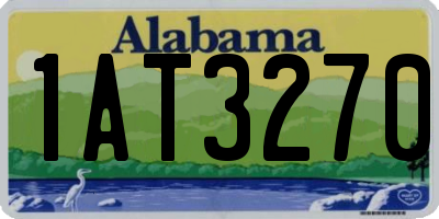 AL license plate 1AT3270