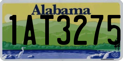 AL license plate 1AT3275