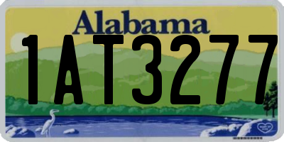 AL license plate 1AT3277