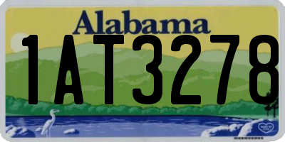 AL license plate 1AT3278