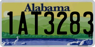 AL license plate 1AT3283