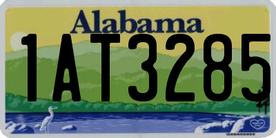 AL license plate 1AT3285