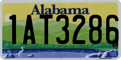 AL license plate 1AT3286