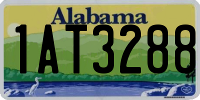 AL license plate 1AT3288