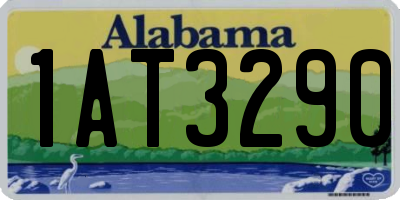 AL license plate 1AT3290