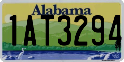 AL license plate 1AT3294
