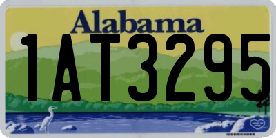 AL license plate 1AT3295