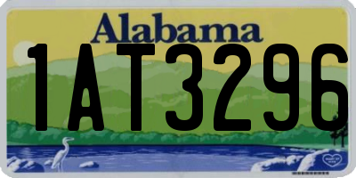 AL license plate 1AT3296