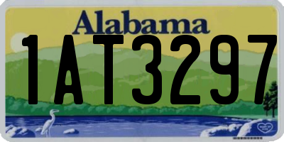 AL license plate 1AT3297