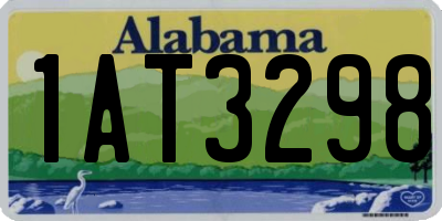 AL license plate 1AT3298