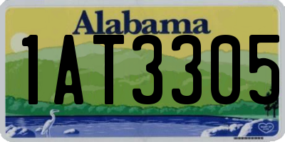 AL license plate 1AT3305