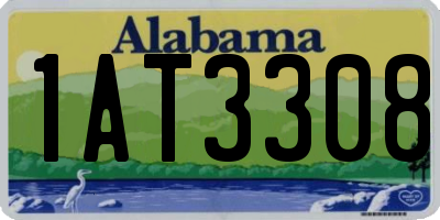AL license plate 1AT3308