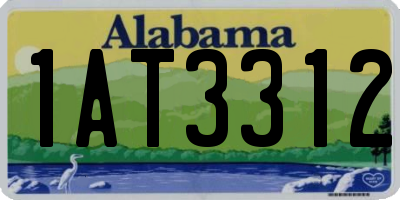 AL license plate 1AT3312