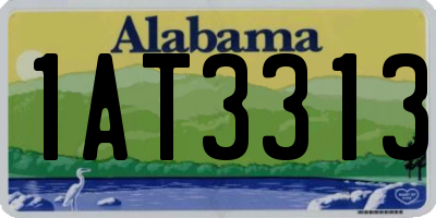 AL license plate 1AT3313