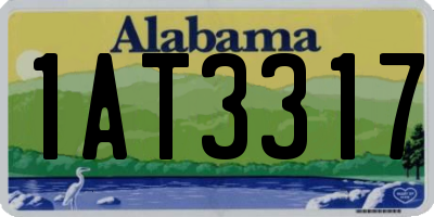 AL license plate 1AT3317