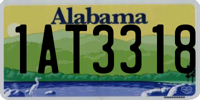 AL license plate 1AT3318