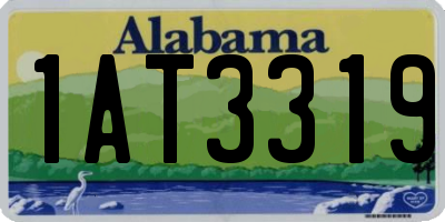 AL license plate 1AT3319