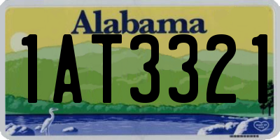 AL license plate 1AT3321