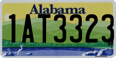 AL license plate 1AT3323