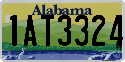 AL license plate 1AT3324