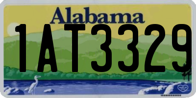 AL license plate 1AT3329
