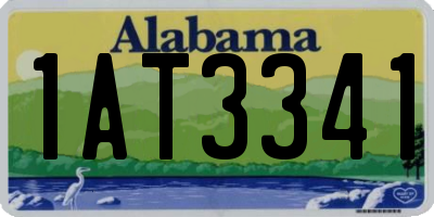 AL license plate 1AT3341