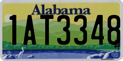AL license plate 1AT3348