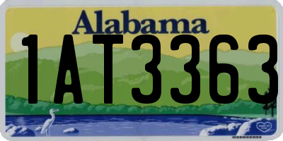 AL license plate 1AT3363