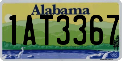 AL license plate 1AT3367