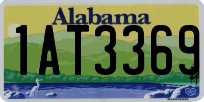 AL license plate 1AT3369