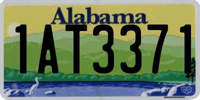 AL license plate 1AT3371