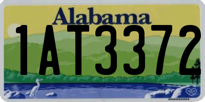 AL license plate 1AT3372
