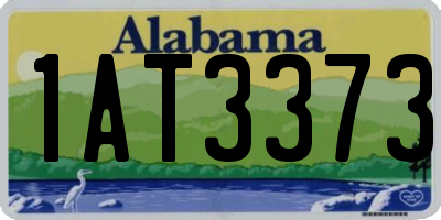 AL license plate 1AT3373