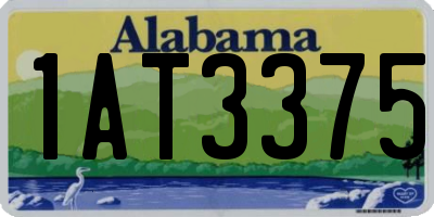 AL license plate 1AT3375