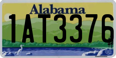 AL license plate 1AT3376