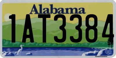 AL license plate 1AT3384