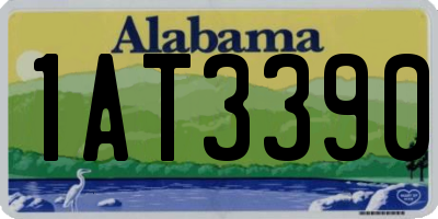 AL license plate 1AT3390