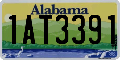 AL license plate 1AT3391
